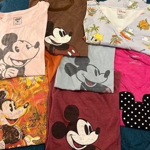 Lot of Used Women’s Disney Clothes - Mostly T-shirt’s and 1 Vintage Dress